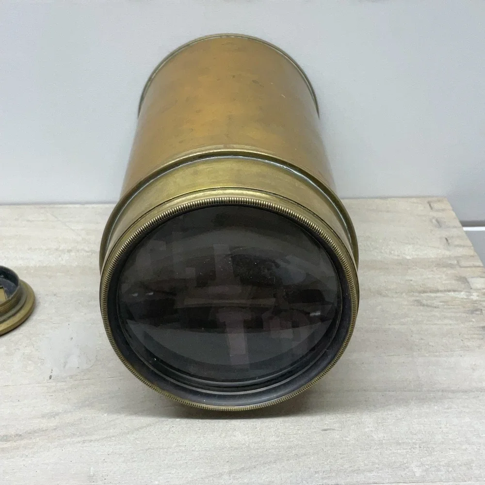 Antique Negus New York Brass Spyglass Nautical Telescope 35 Inch Single Draw